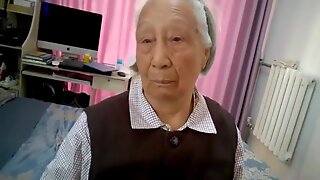 Grey Asian Grannie Gets Despoil